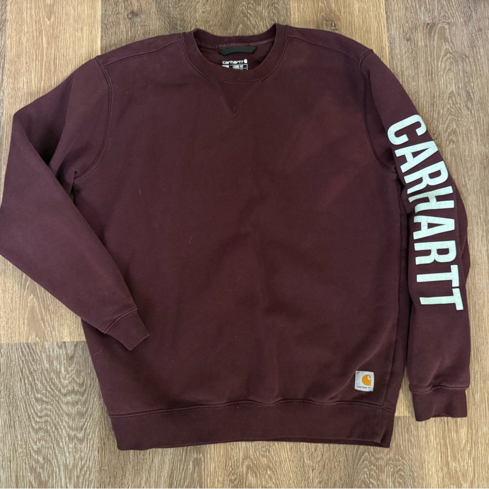 Carhartt Burgundy Crewneck Sweatshirt